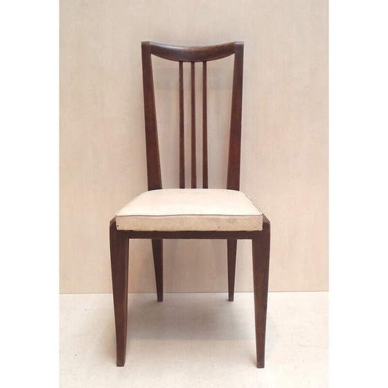 Image 1 of 6 dining chairs, Etienne-Henri MARTIN - 1940s