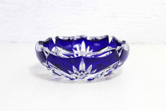 Image 1 of Bohemian crystal ashtray from the 60s