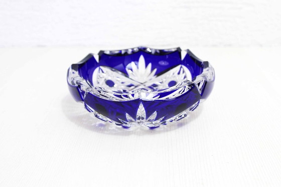 Image 1 of Bohemian crystal ashtray from the 60s