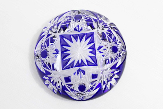 Image 1 of Bohemian crystal ashtray from the 60s