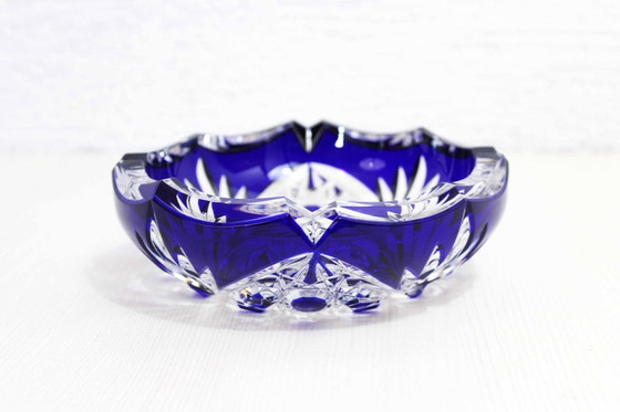 Image 1 of Bohemian crystal ashtray from the 60s