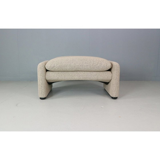 Image 1 of Vintage “Maralunga” footstool by Vico Magistretti for Cassina, Italy
