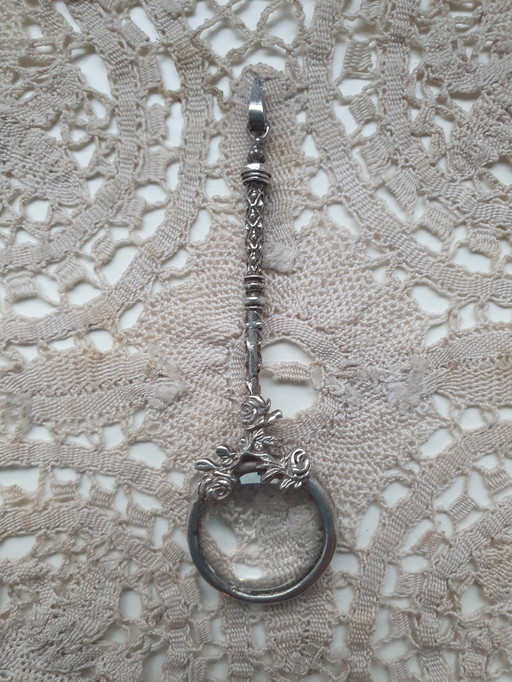 Antique Pendant With Magnifying Glass