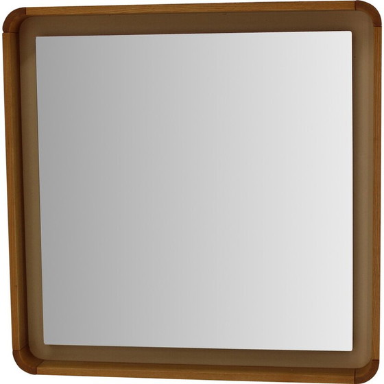 Image 1 of Vintage Italian mirror in maple frame, 1970s