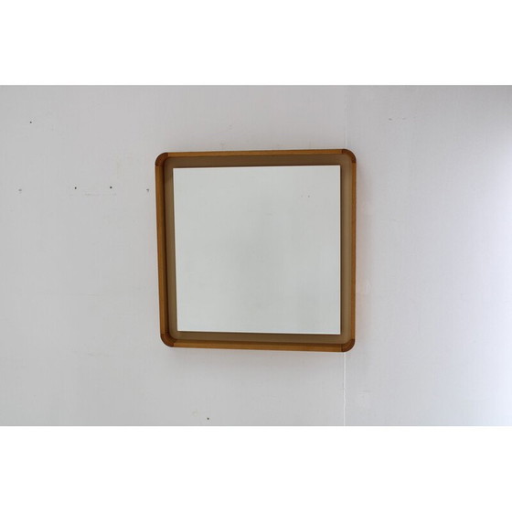 Image 1 of Vintage Italian mirror in maple frame, 1970s