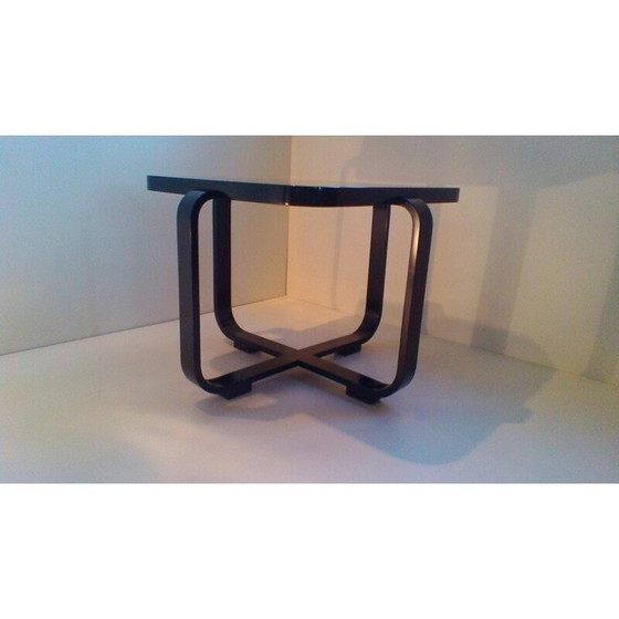 Image 1 of Vintage rectangular wooden coffee table by Jindrich Halabala, 1940