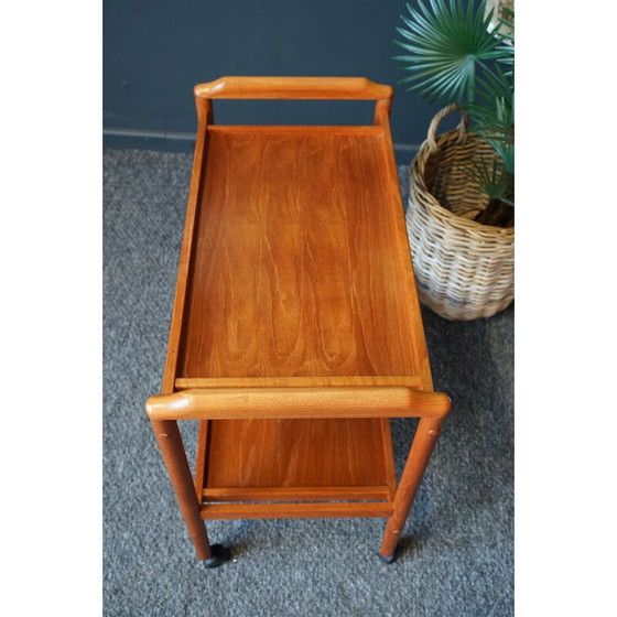 Image 1 of Vintage teak serving cart, Denmark