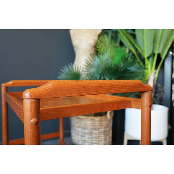 Image 1 of Vintage teak serving cart, Denmark