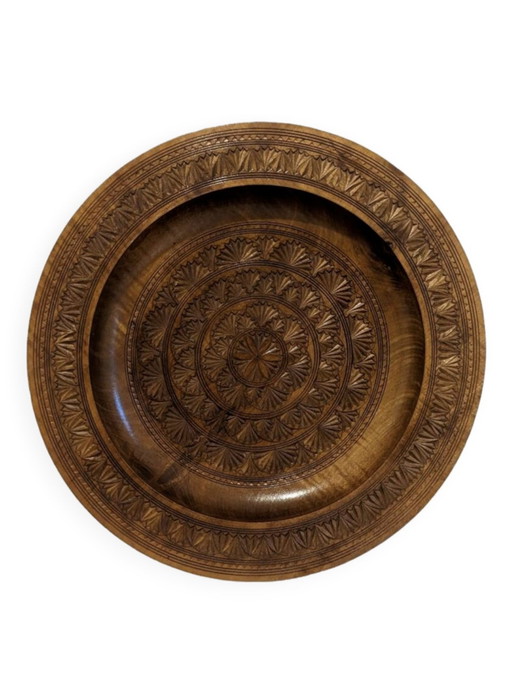 Hand Carved Wooden Dish