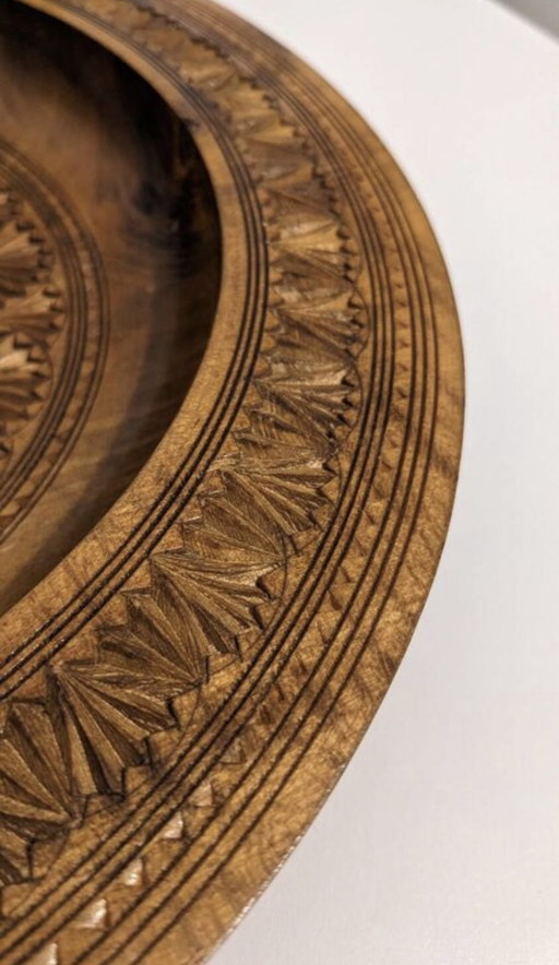 Hand Carved Wooden Dish