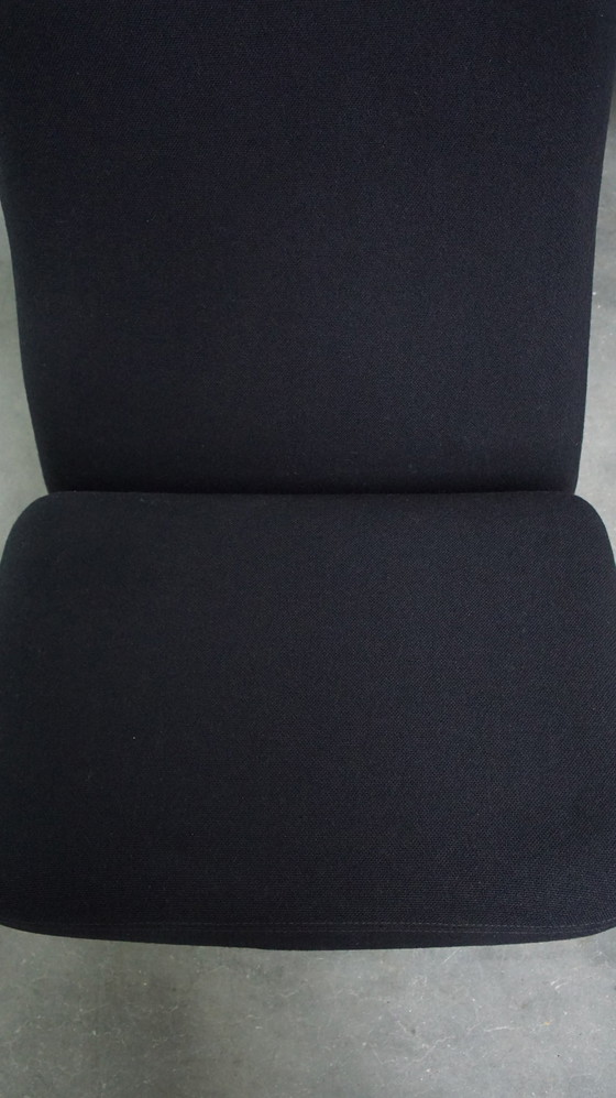 Image 1 of 4 X Black Vintage Design Armchair By Pierre Paulin For Artifort Concorde Model F780