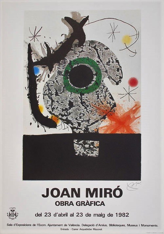 Image 1 of Joan Miro Obra-Grafica From 1982