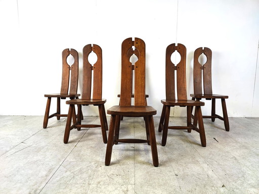 6x Vintage dining chairs
