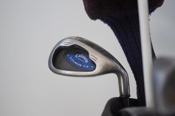 Image 1 of Borsa da golf Cobra anni '80 con 12 mazze di marche diverse – Set da golf vintage per collezionisti e appassionati