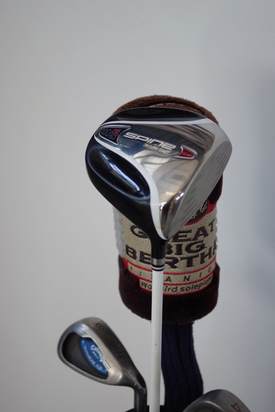 Image 1 of Borsa da golf Cobra anni '80 con 12 mazze di marche diverse – Set da golf vintage per collezionisti e appassionati