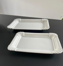 Juego de dos platos de cerámica para patatas fritas, marca Royal Houseware