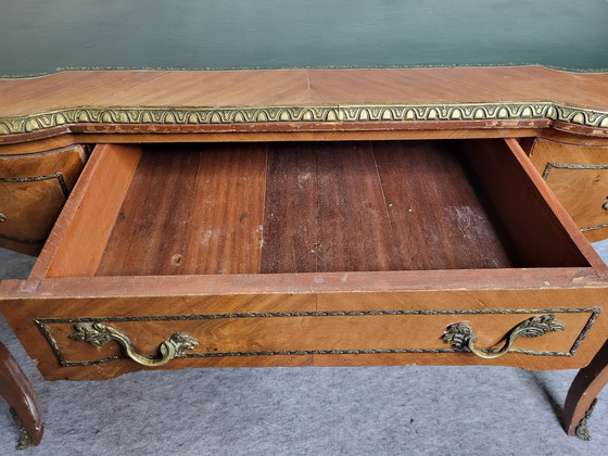 Image 1 of Louis Xv Style Wood Marquetry Desk 19th Century