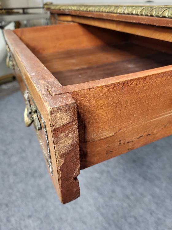 Image 1 of Louis Xv Style Wood Marquetry Desk 19th Century