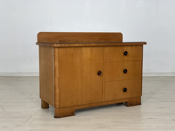 Image 1 of Mid - Century chest of drawers sideboard cabinet vintage