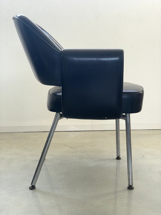 Image 1 of Mid-Century Armchairs Model Deauville By Marc & Pierre Simon For Aribone With Original Label