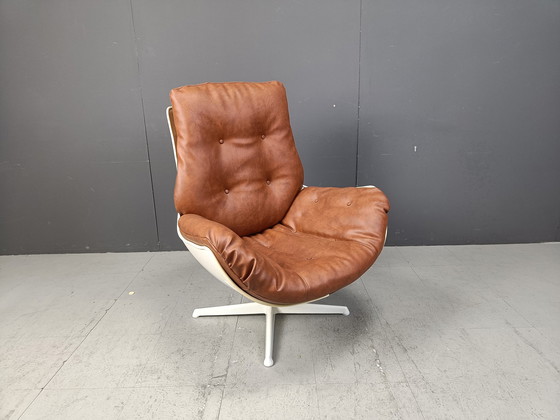 Image 1 of Mid-Century Space Age Fiberglass Armchair, 1960S