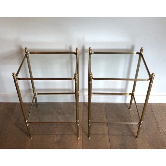 Image 1 of Pair of vintage brass sofa ends, 1940