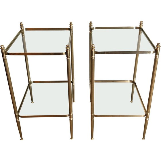 Image 1 of Pair of vintage brass sofa ends, 1940