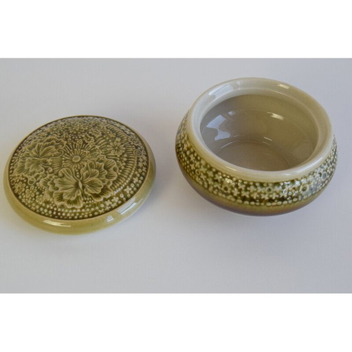 Glazed ceramic box by Ditmar Urbach, Czechoslovakia 1960