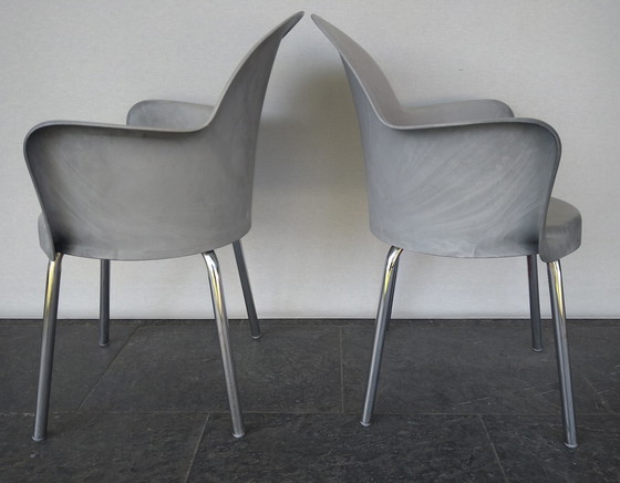 Image 1 of 2X ( Set ) Sintesi Gogo Chair, Design Marcello Ziliani In Concrete Look