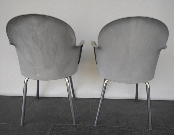 Image 1 of 2X ( Set ) Sintesi Gogo Chair, Design Marcello Ziliani In Concrete Look