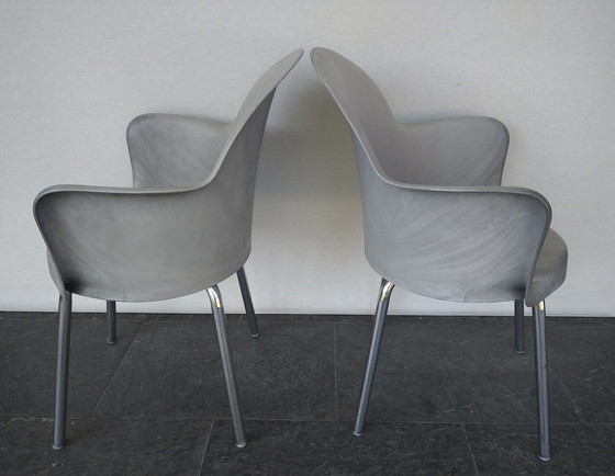 Image 1 of 2X ( Set ) Sintesi Gogo Chair, Design Marcello Ziliani In Concrete Look