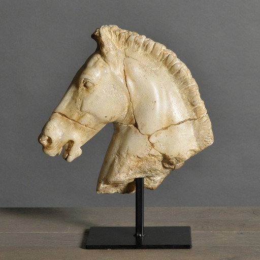 Statue Horse Head White