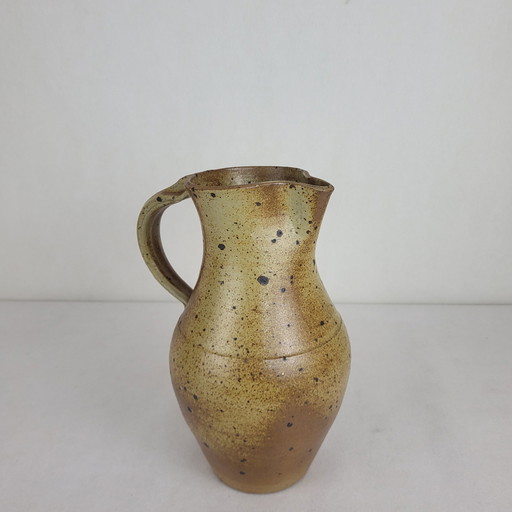 Stoneware Pitchers Signed Charles Gaudry (1933-1980) / Puisaye