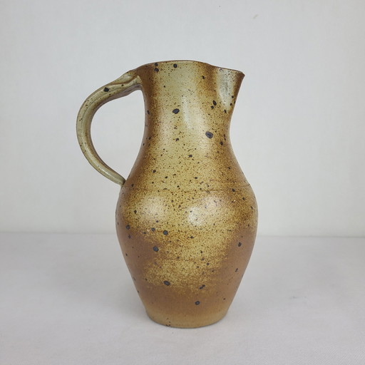 Stoneware Pitchers Signed Charles Gaudry (1933-1980) / Puisaye