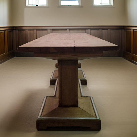 Image 1 of Impressive Hague school style table, Switzerland 1940