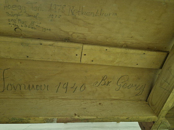 Image 1 of Impressive Hague school style table, Switzerland 1940