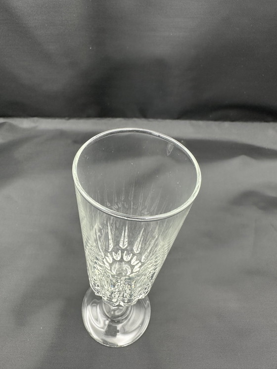 Image 1 of Verres à champagne Cristal d'Arques 1980