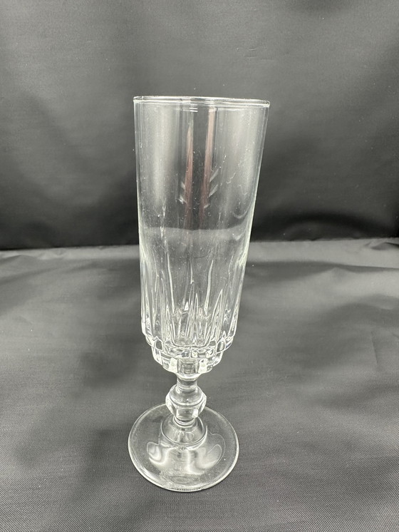 Image 1 of Verres à champagne Cristal d'Arques 1980