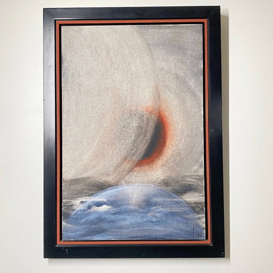 Image 1 of Vintage painting “Utopia perhaps” by Isabelle de Duve, 1988