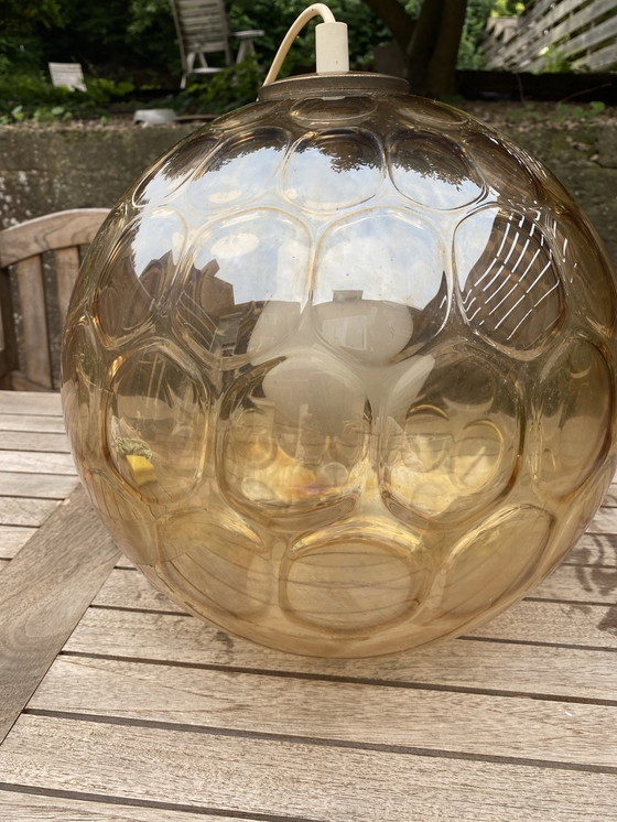 Image 1 of Vintage hanging lamp glass ball