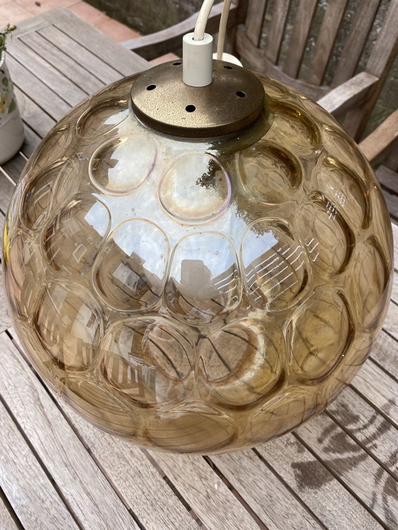 Image 1 of Vintage hanging lamp glass ball