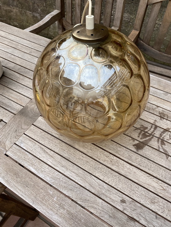 Image 1 of Vintage hanging lamp glass ball