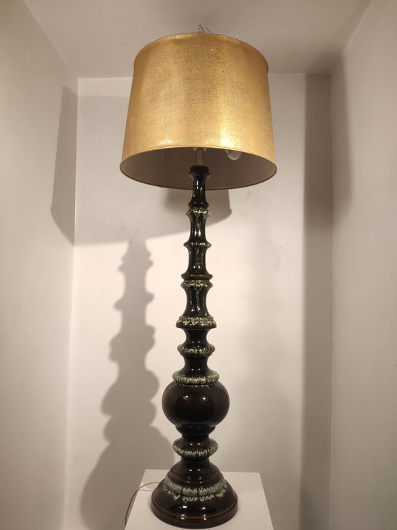 Image 1 of Lampe en céramique de l'Allemagne de l'Ouest