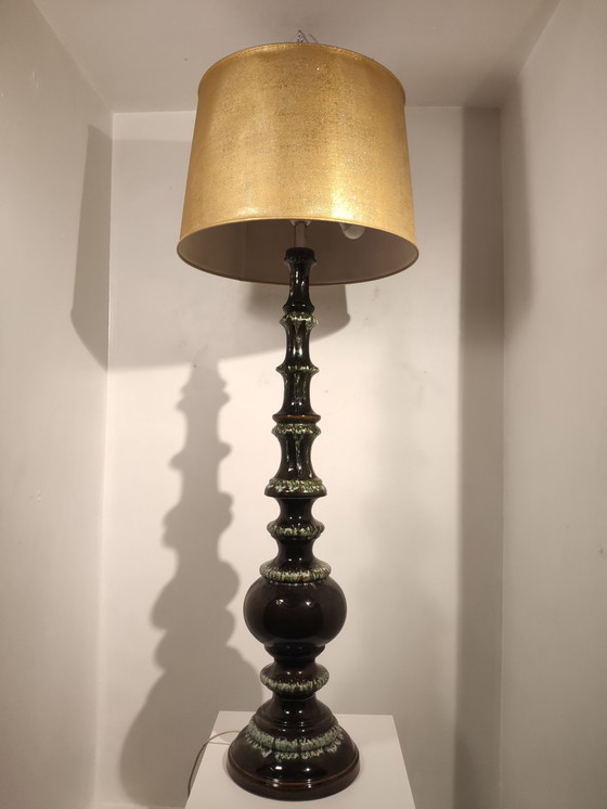 Image 1 of Lampe en céramique de l'Allemagne de l'Ouest