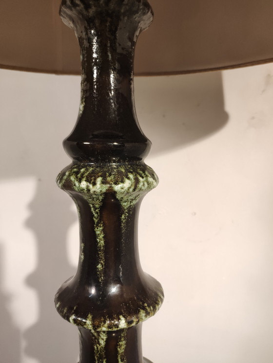 Image 1 of Lampe en céramique de l'Allemagne de l'Ouest