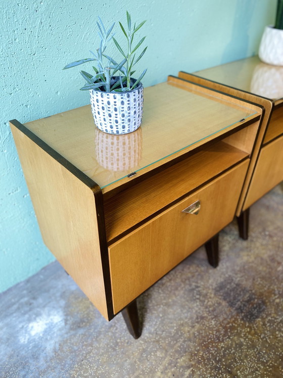 Image 1 of 2x table de nuit vintage