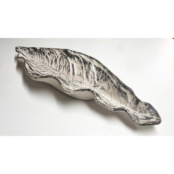 Image 1 of Vintage ceramic leaf by Pol Chambost, 1950