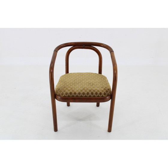 Image 1 of Vintage Kirkby fabric chair by Antonin Suman for Ton, Czechoslovakia 1970