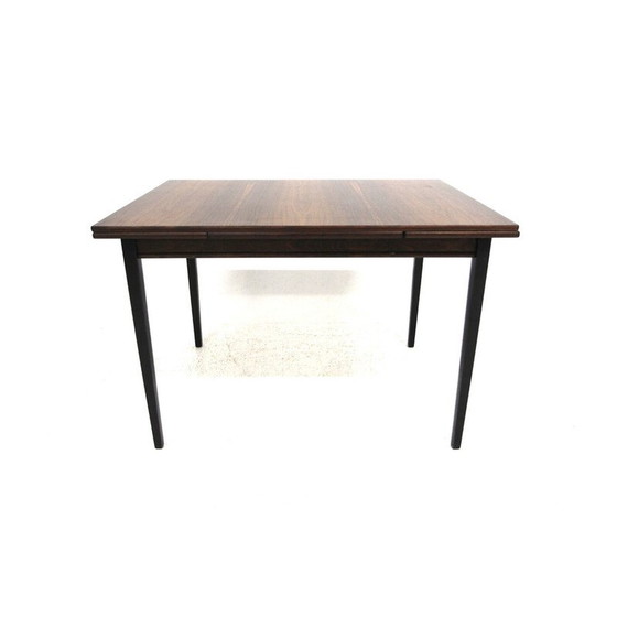 Image 1 of Vintage extendable "portfolio" dining table in rosewood, Sweden 1960