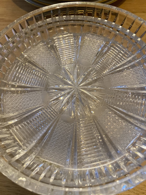 Image 1 of Piatti da dessert in cristallo di metà secolo